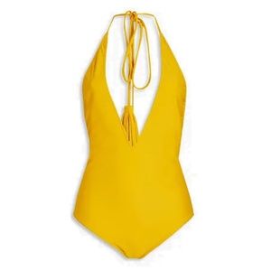 OSCAR DE LA RENTA Halterneck Swimsuit